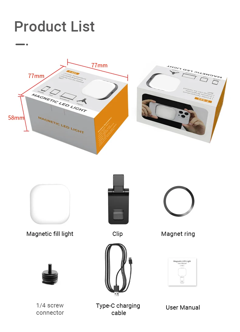 Nouvelle Lumière De Remplissage Magnétique Pour Téléphone Portable