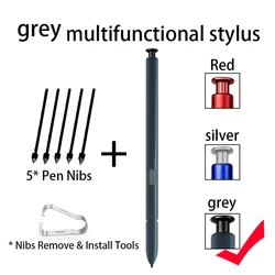 Enhanced Stylus Touch Pen with Additional Tips (Grey)