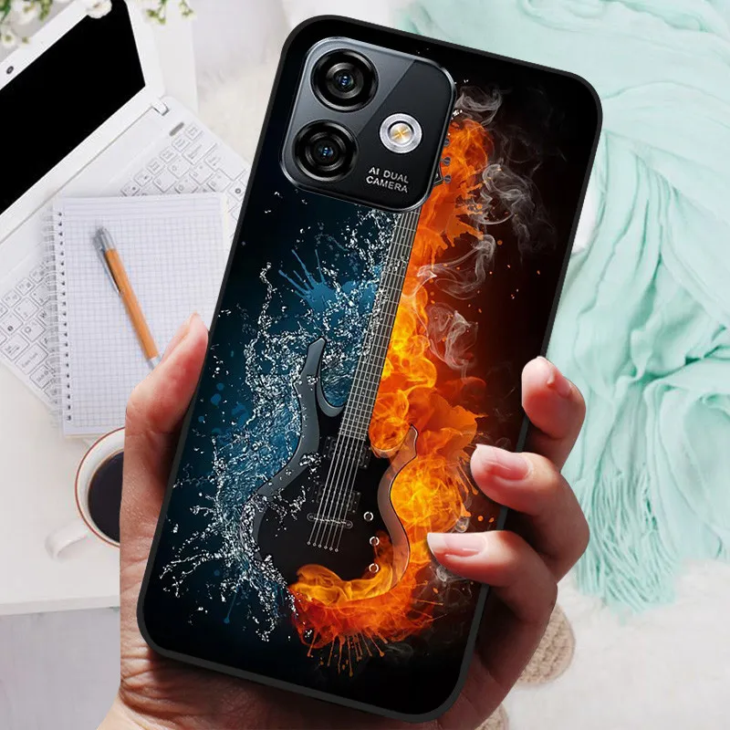 Soft TPU Silicone Shockproof Phone Case Bumper - 6.52 Protective Cover
