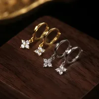 925 Sterling Silver Leaf Earrings For Women Luxury Hypoallergenic Round Circle Hoops Earrings Trendy Party Jewelry Holiday Gifts - Image 5
