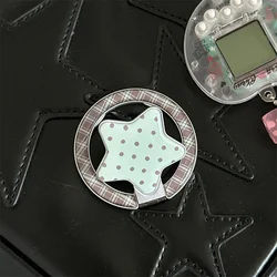 Mint Green Polka Dot Star Magnetic Stand Phone Case - Cute and Stylish Cover - iPhone 15 (Only Stand)