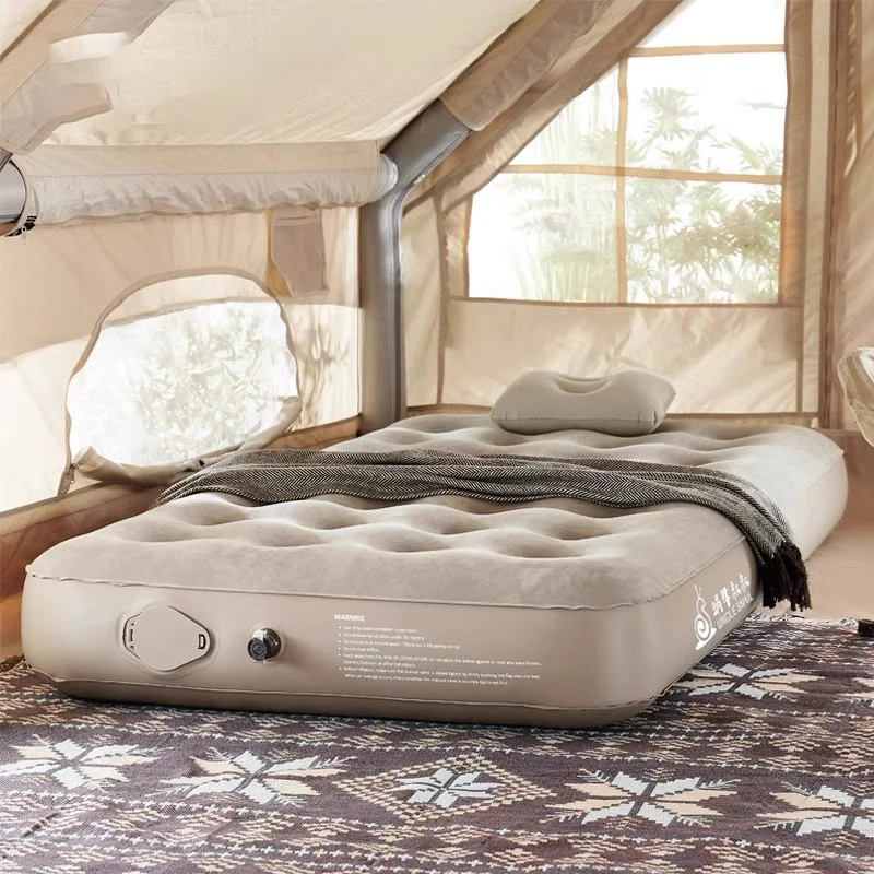 Materasso Da Campeggio All'Aperto Gonfiabile Queen Spring Materasso Mobile Pompa Ad Aria Topper Materasso Gonfiabile Mobili Per Camera Da Letto