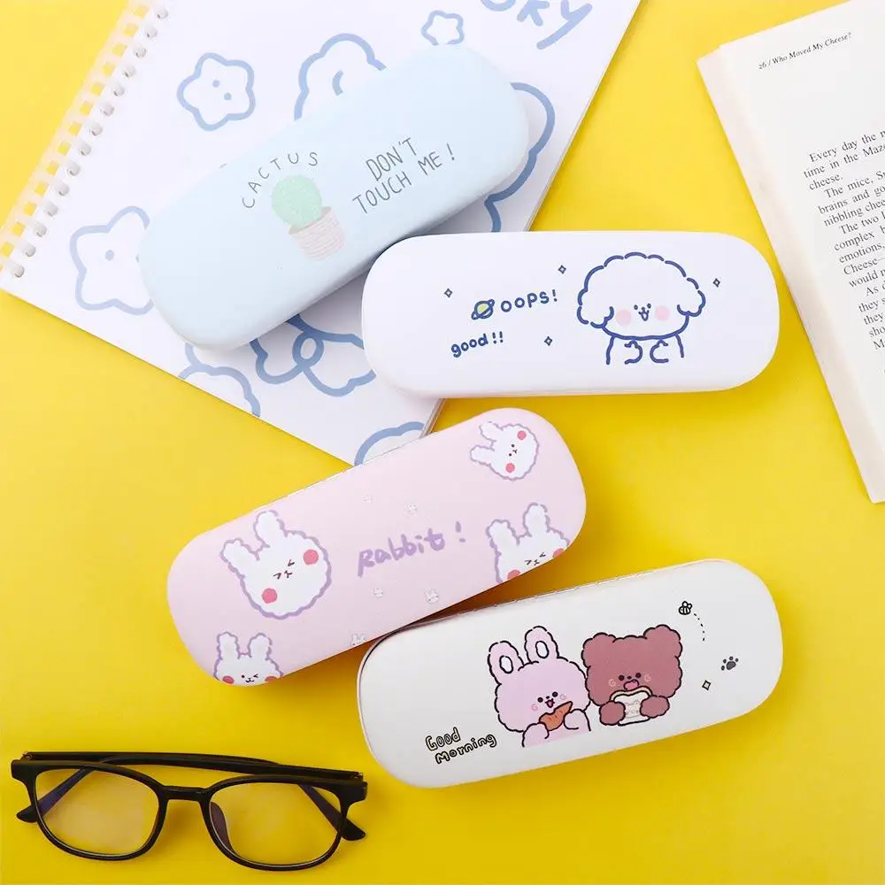 

Cartoon PU Leather Eyewear Bag Eyewear Protector Containers Reading Glasses Case Glasses Box Spectacle Case Eyeglass Hard Box