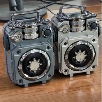 Mecha Style Bluetooth Speaker Portable Subwoofer Mini Creative Super Bass TF Card Insertion Cool Music Player Wireless Sound Box 1