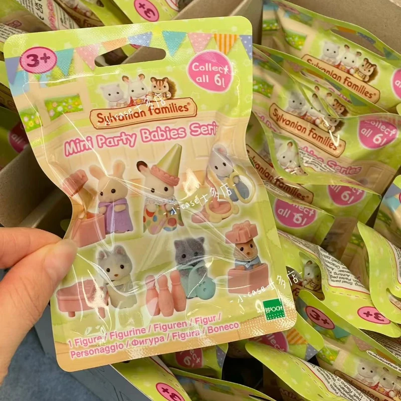 Sylvanian Families toys girl toy kitchens mini baby party blind bags dolls miniature food children's kitchen