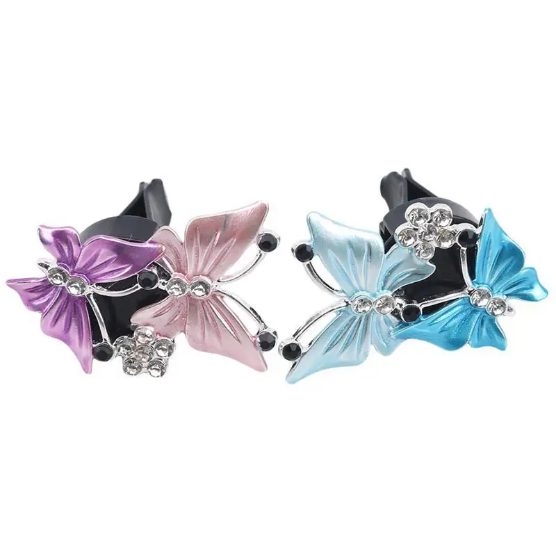 

Butterfly Car Air Fresheners Vent Clips Car Butterfly Diffuser Vent Clip Car Air Vent Decoration Rhinestone Car Accessories For