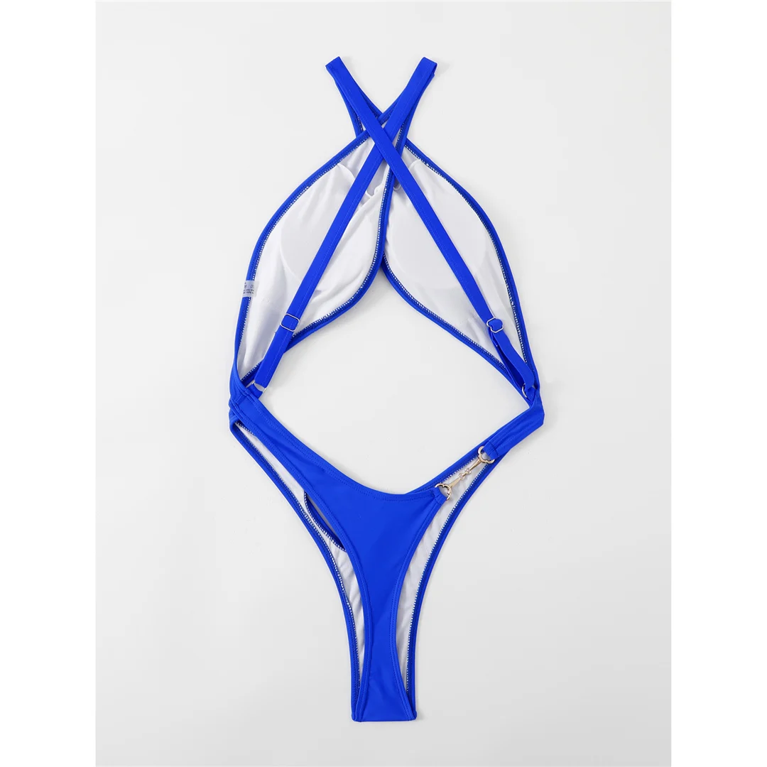 sleek one-piece swimwear for beach styling