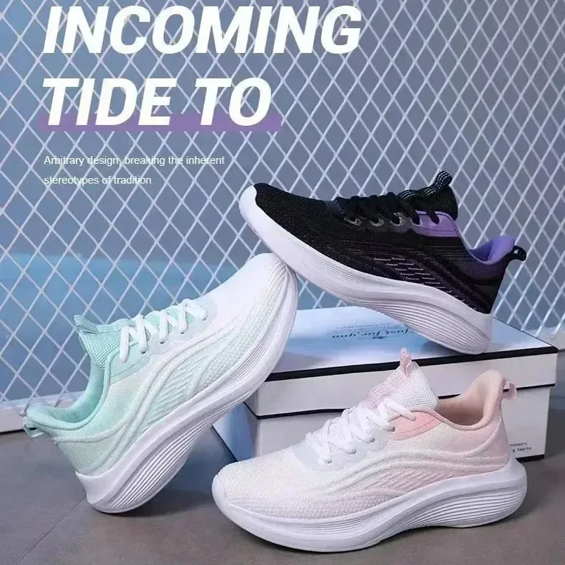 Casual Running Summer Fashion Anti Slip Hiking Mesh Breathability Athletic Shoe Tennis Woman Trend 2025 Woman Sneakers Couple
