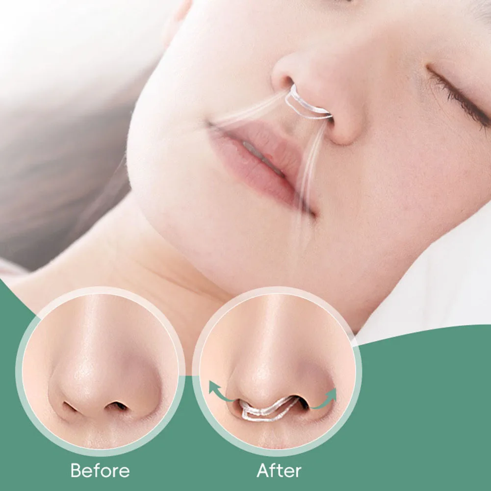 Snore Stopper Nasal Dilator Snore Reduction Increases Airflow Anti Snoring Silicone Nose Clip Improve Sleep stop snoring nose clip