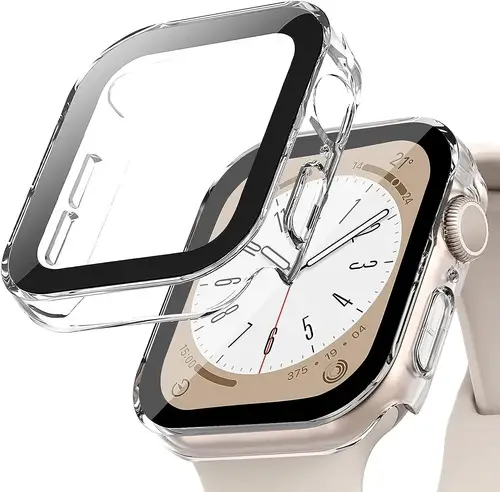 Tempered Glass+Cover For Apple Watch 11 10 9 8 7 46mm 42mm PC Bumper Screen Protector Case iWatch Series 7 6 5 4 SE3 44 40 45mm - Image 23