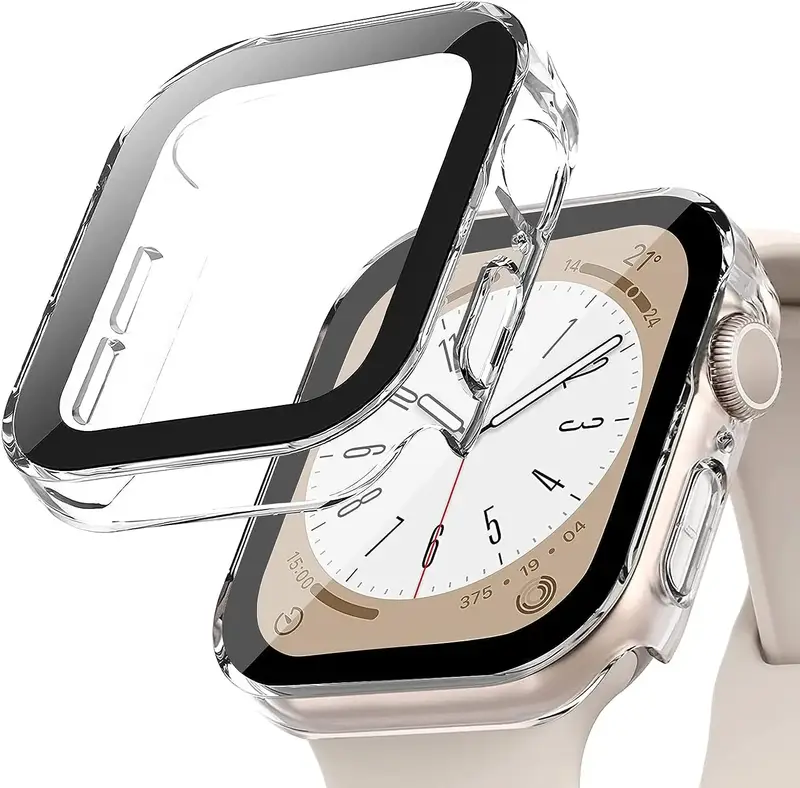 Tempered Glass+Cover For Apple Watch 11 10 9 8 7 46mm 42mm PC Bumper Screen Protector Case iWatch Series 7 6 5 4 SE3 44 40 45mm - Image 23