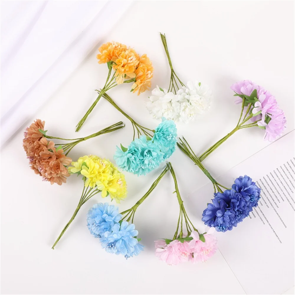 18 Stück künstliche Blumen, Blumenstrauß, Staubblatt, Hochzeit, Party, Weihnachten, Heimdekoration, handgefertigter Kranz, Geschenk, Sammelalbum, Basteln, gefälschte Pflanze – Detail 5