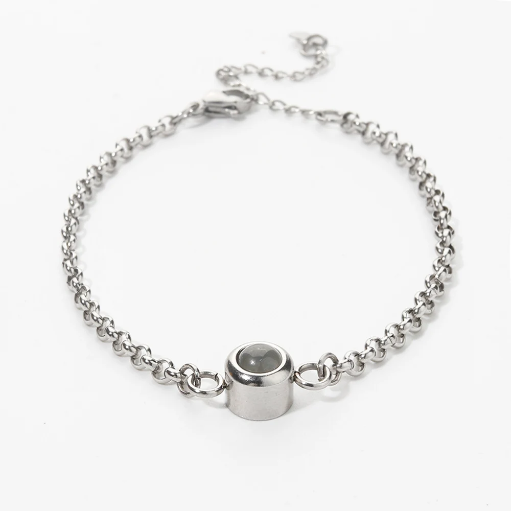 EMIRISTIC パーソナライズフォトブレスレット 内側に写真付き カスタムピクチャー球ブレスレット レディース メンズ 並行輸入品 : パーソナライズされた写真のブレスレット | 女性のためのカスタムフォトブレスレット - 男性用100 言語 I Love  You プロジェクション ピクチャー ブレスレット ギフト カスタマイズ 記念日 メモリアル ギフト : 食品・飲料・お酒