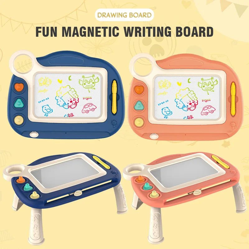 Fun Graffiti Drawing Board Kids Toy Baby Dust-Free Magnetic Drawing Table Educational Montessori  Learning Toys Children Gfit 2