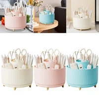 360° Rotating Jewelry Container Box Multifunctional Makeup Lipstick Container 6 Compartments for Home Bedroom Dresser 1