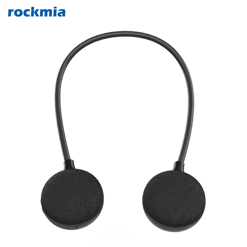 Rockmia ​EBS-906 블루투스오디오 Neck Speaker Bluetooth 5.0 Deep Bass Sound Box  Wireless  Home Theater  Wearable Music System