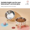 Cartoon Elevated Cat Bowl - Stainless Steel, Neck Protection & Anti-Choking, Large Capacity, Non-Slip Easy Clean Stylish Pet 5