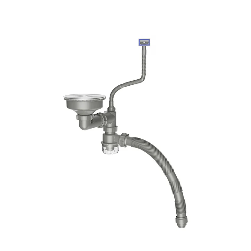 Kitchen Sink 185mm Large Size Drainer Dishpan Single Drain Pipe Stainless Steel Downcomer