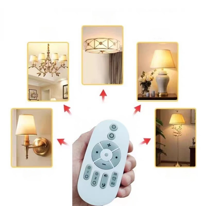 Smart LED Bulb with Wireless Remote Control and Adjustable Lighting