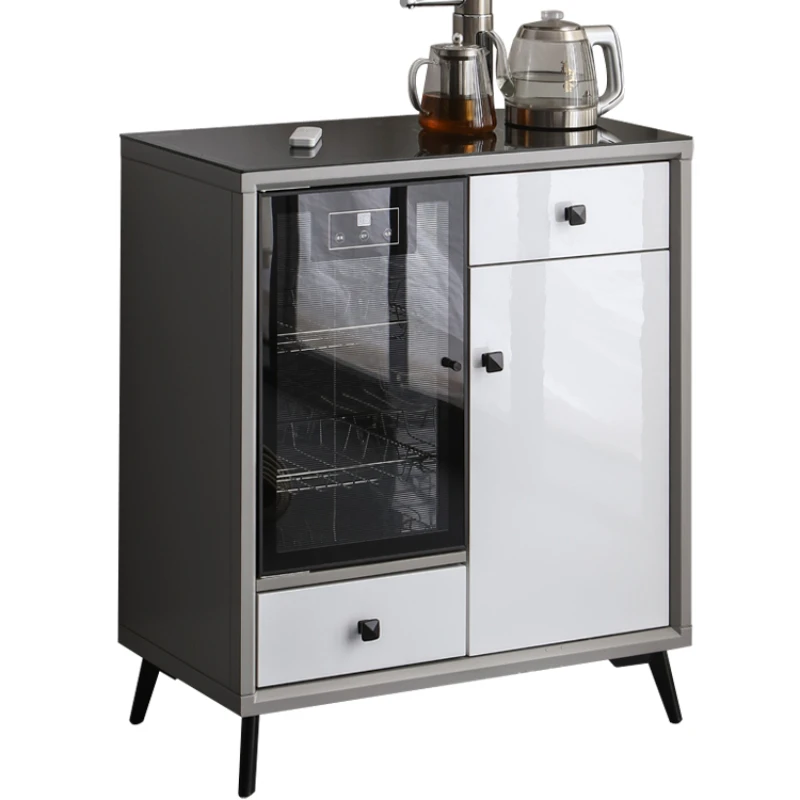 

Water Dispenser Tea Machine Household Automatic Modern Light Luxury Living Room Intelligent All-in-One Cabinet with Disinfection