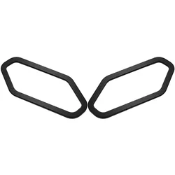 Enhanced Motorcycle Accessories Front Turn Signal Light Protection Shield Guard Cover (No logo Black)