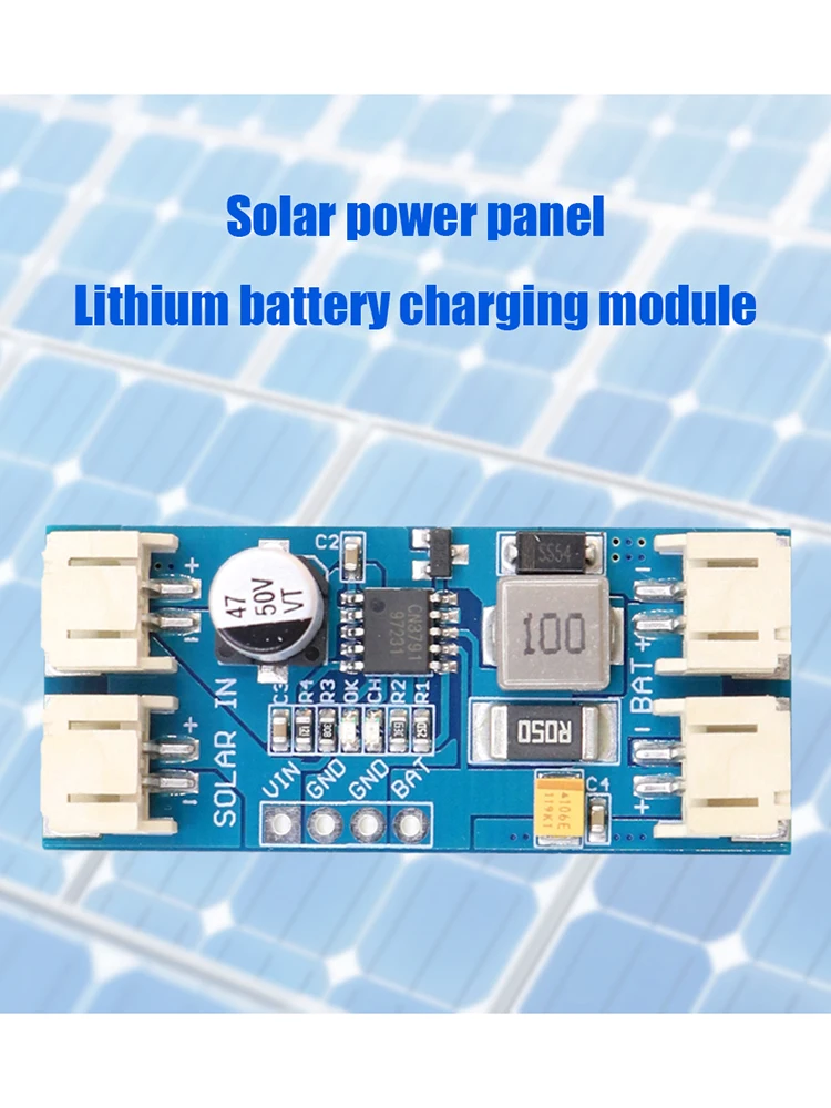 CN3791 12V Solar Panel Module 3.7V 4.2V MPPT Battery Charger Module 2pin PH2.0/JST 300KHz Replacement for Lithium Battery