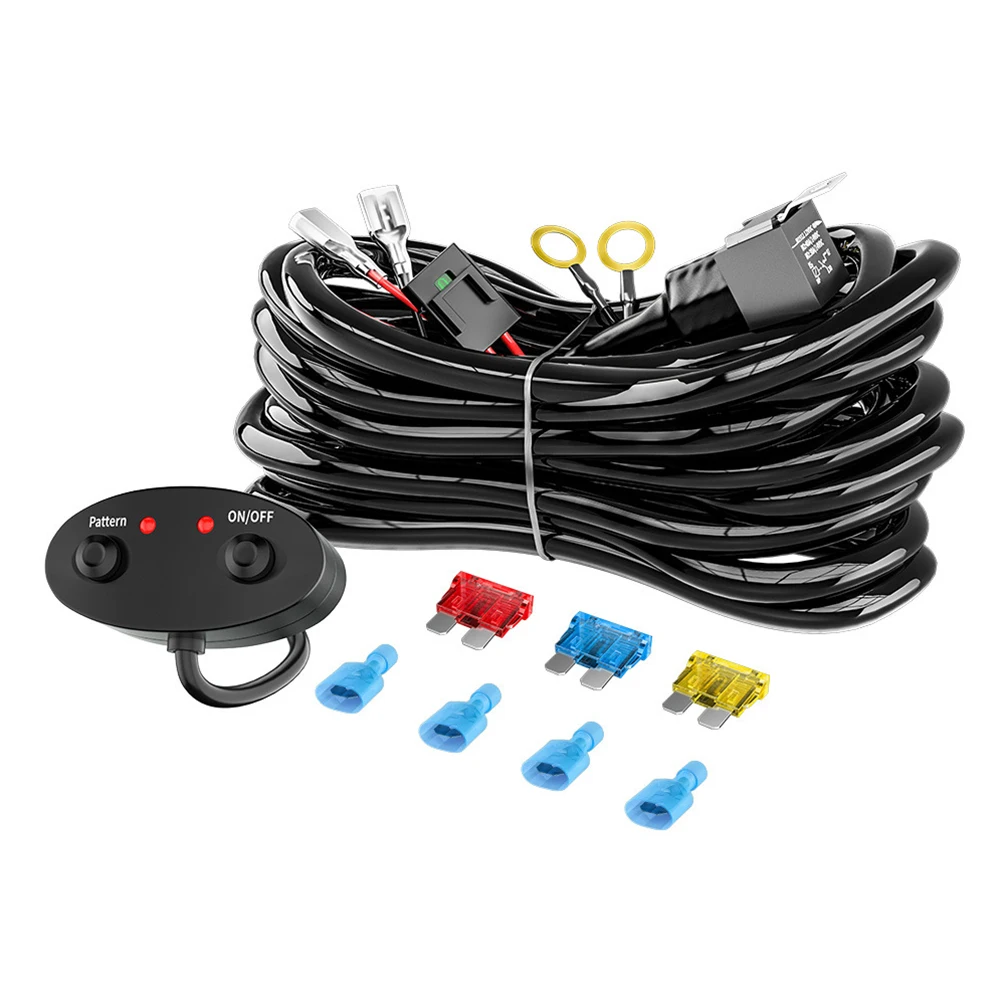 

Convenient Durable High Quality Simple Design Brand New Wiring Harness 0-30A 0-320W 12V 18-gauge Wire 300CM 376g