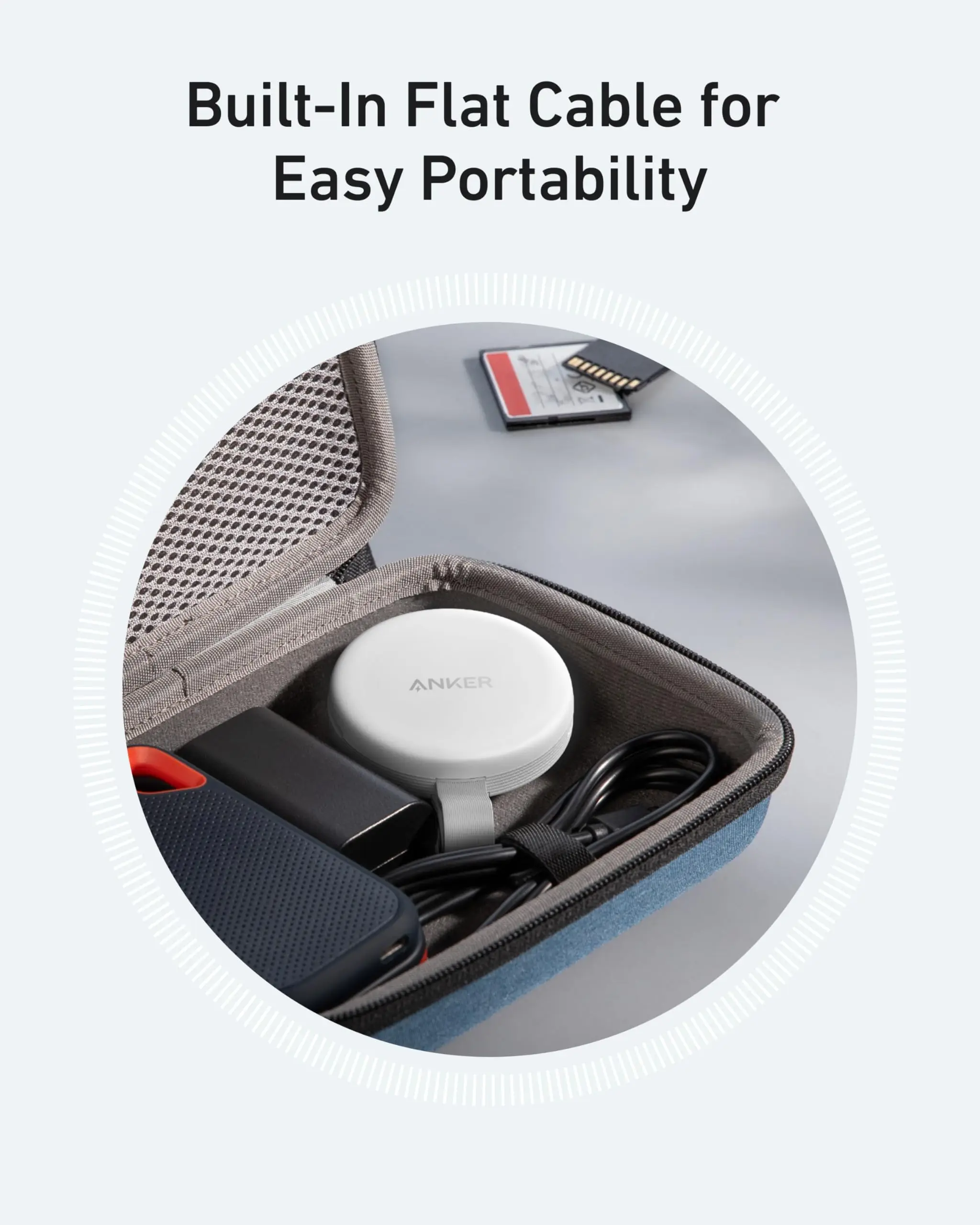 Anker MagGo SD Card Reader for iPhone 16/15 Serie Portable Card Readerfor SD&TF Card, 312MB/s Data Transfer for USB C Devices
