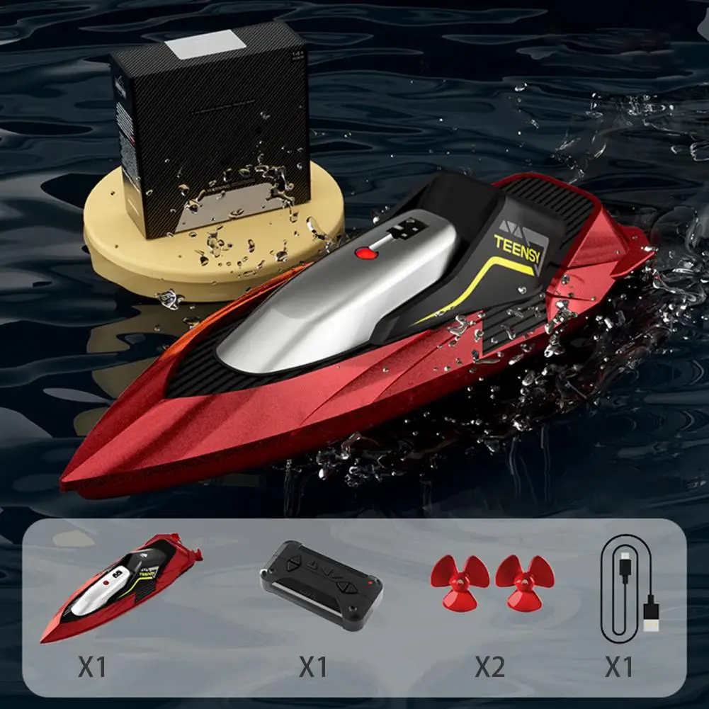 Waterproof Remote Control Boat Dual-motor Remote Control Speed Boats for Kids Adults Set of 2 Rc Boats with for Ages