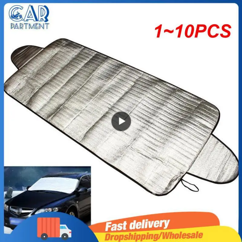 

1 ~ 10 шт. 150 см X 70 см Универсальный Автомобильный передний чехол на лобовое стекло автомобильный солнцезащитный козырек защита от снега льда зимнее летнее ветровое стекло