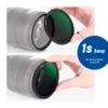 NEEWER 5 in 1 Magnetic ND Lens Filter Set, Black Diffusion 1/4 Filter, Soft GND8, ND8, ND64 Magnetic Adapter Ring 2