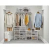 8-Tier Shoe Organizer for Closet, 32-Pair Shoe Storage Cabinet, White, Metal 2