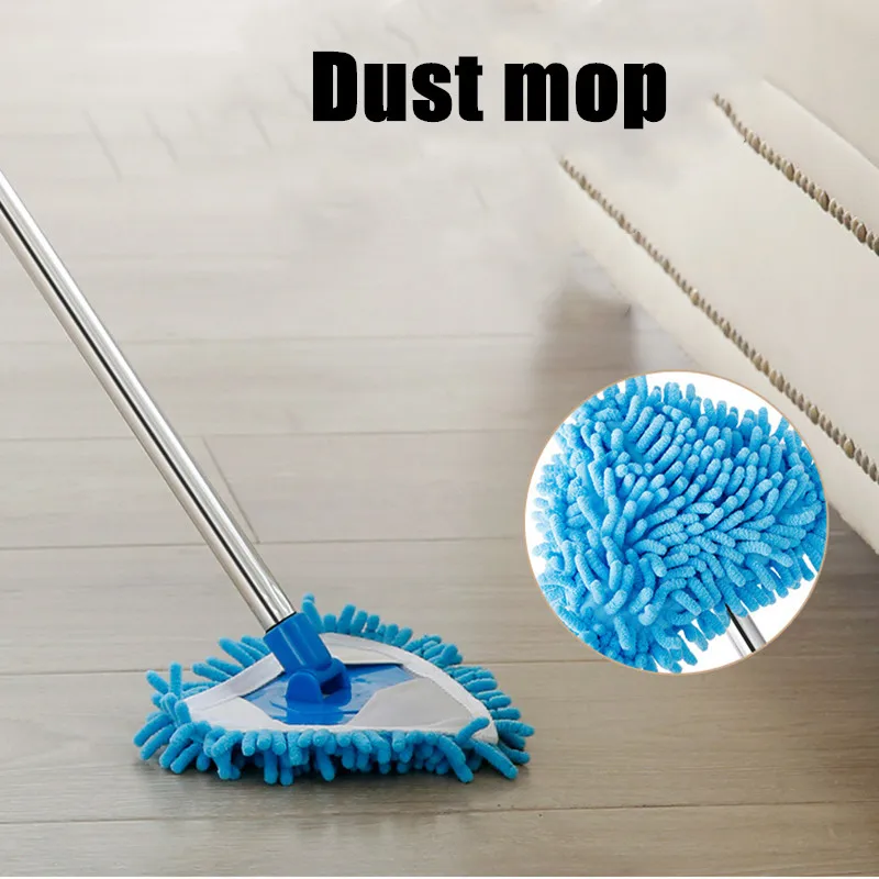 

Triangle Lazy Mop Cleaning Floor Bailout Retractable Glass Dust Ceiling Cleaner Squeeze Flat Magic for Home and Kitchen Wiper