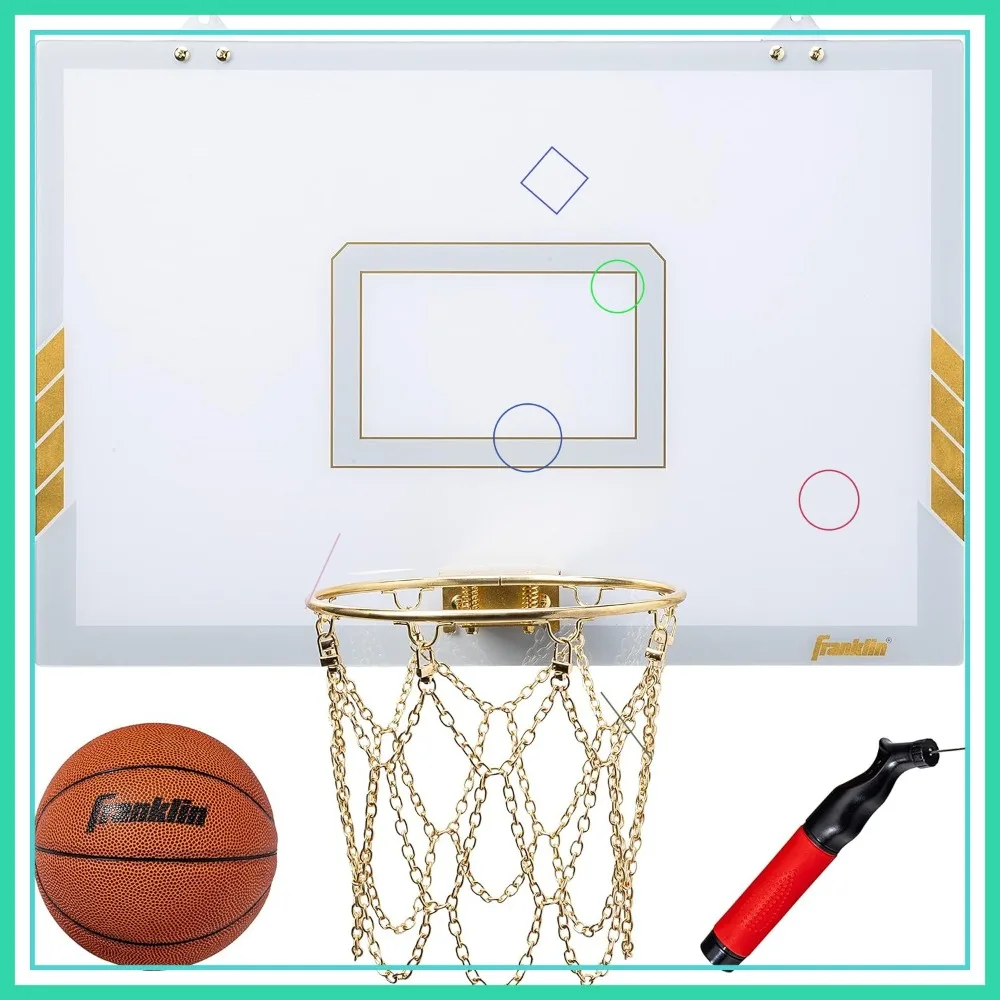 Gold Wall-Mounted Basketball Set 1