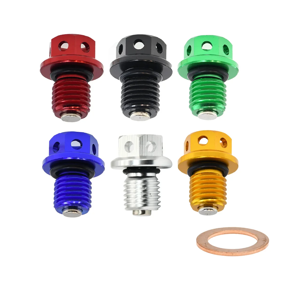 M12xP1,5 Magnetische Ölablassschraube Bolzen Schraube Für Honda CB CBR GROM MSX RVF VFR NC RVF RVT VTR ST XR CRM CRF CR Dirt Bik Universal – Detail 2