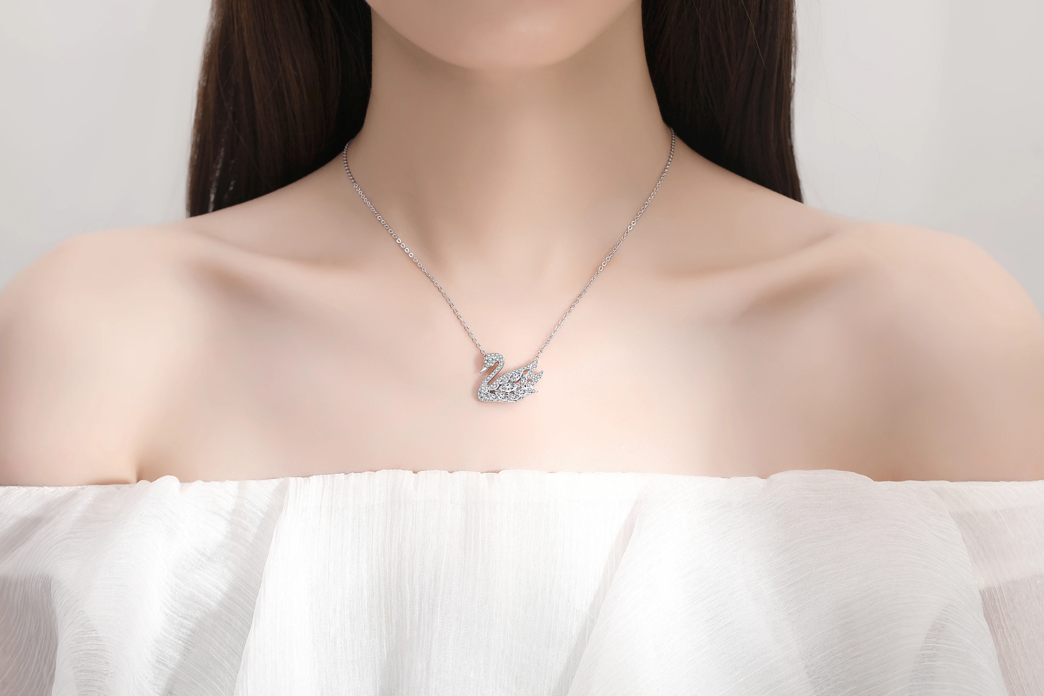 SACKART never fades new Classic Horse Eye Swan Necklace Fashion Jewelry Exquisite Women Wear Luxury Style Queen temperament 10$