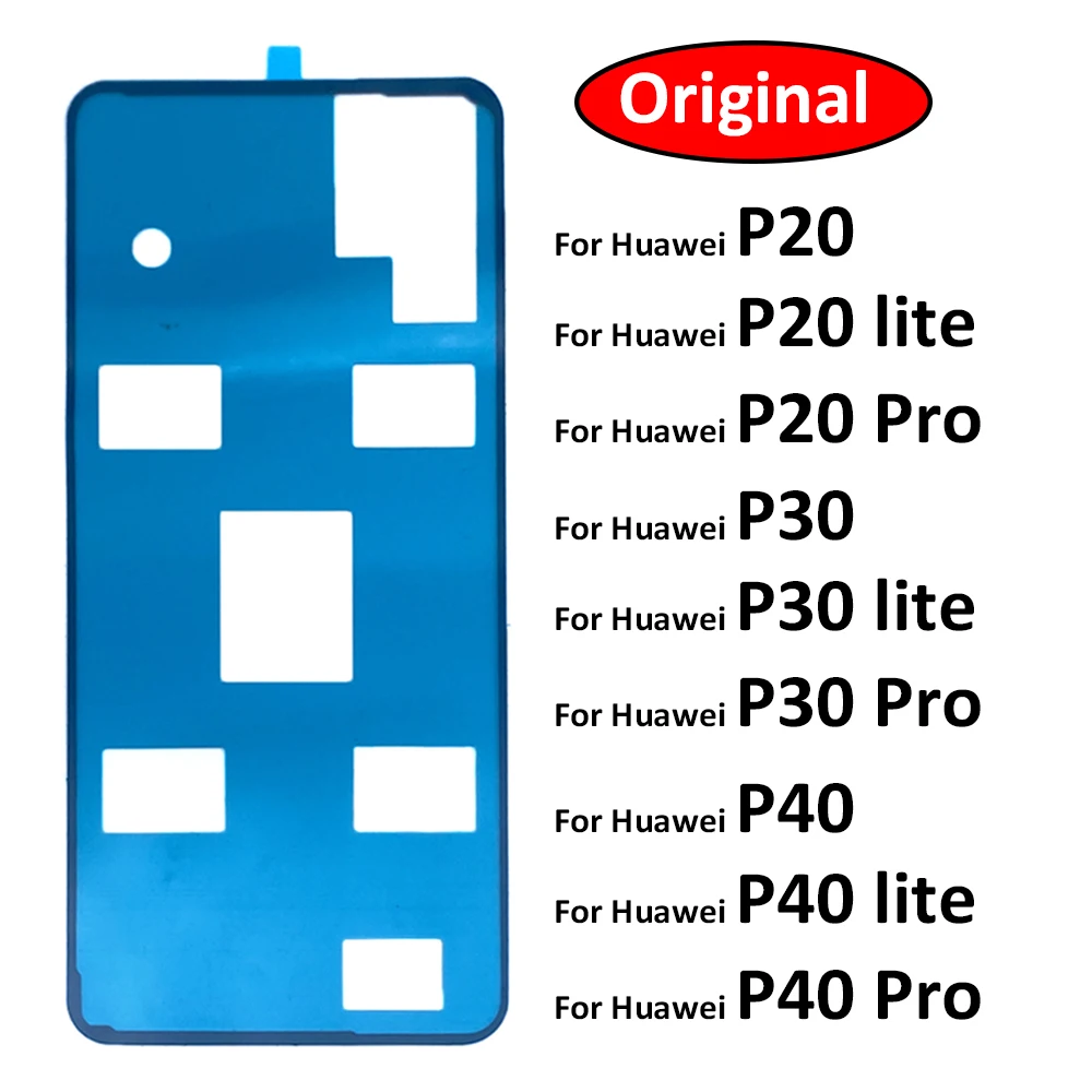 2 Pz P30 Pro Coperchio Batteria Posteriore Adesivo Porta Nastro Adesivo Colla Per Huawei P30 Lite P10 Lite P20 Pro P20 Lite P40 Pro