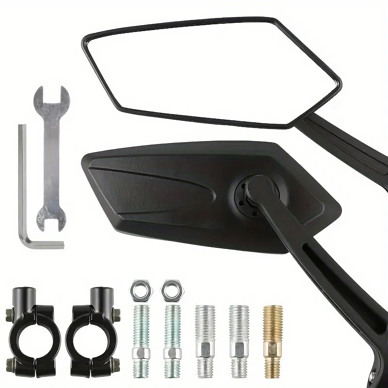 Bike Rearview Mirror Adjustable Rotatable Handlebar Wide-angle