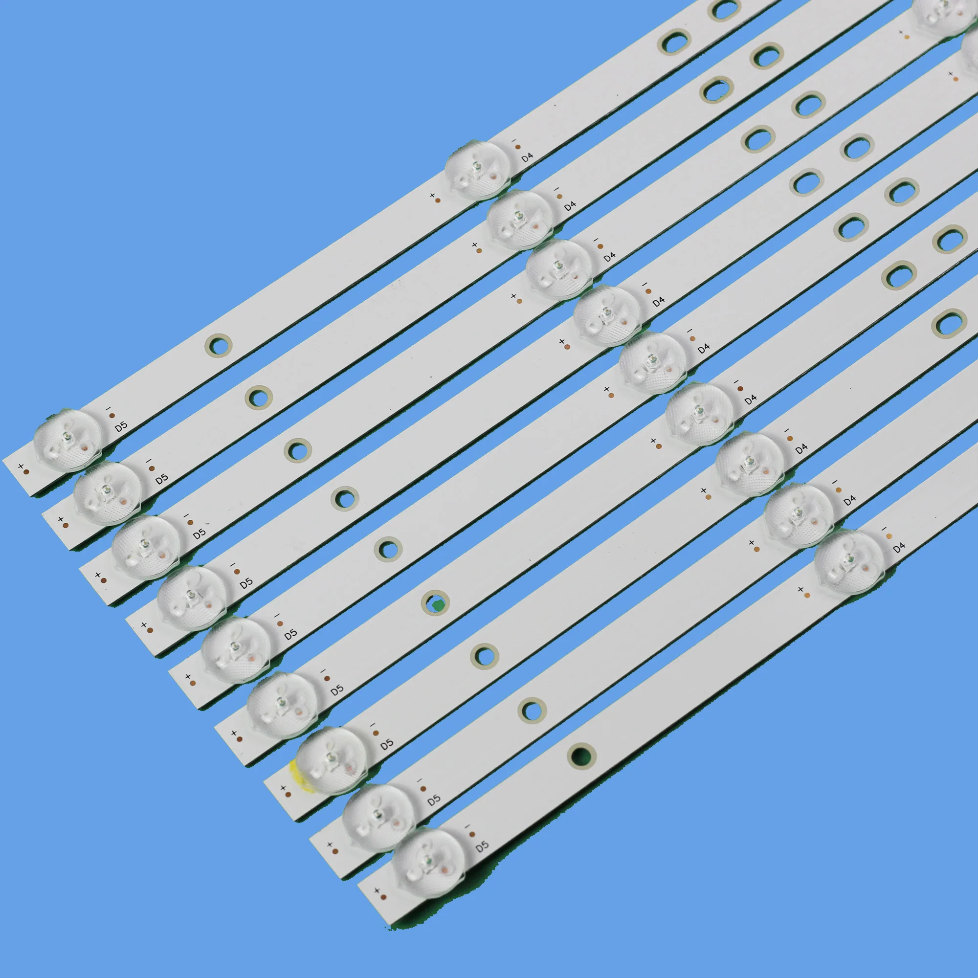 New LED Backlight strip 5 lamp HRS_SQY55D3_5X9_2W_MCPCB 12mm_V1 for PLED5544U HV550QUB-F5A RCA RNSMU5545 K55DLY8US