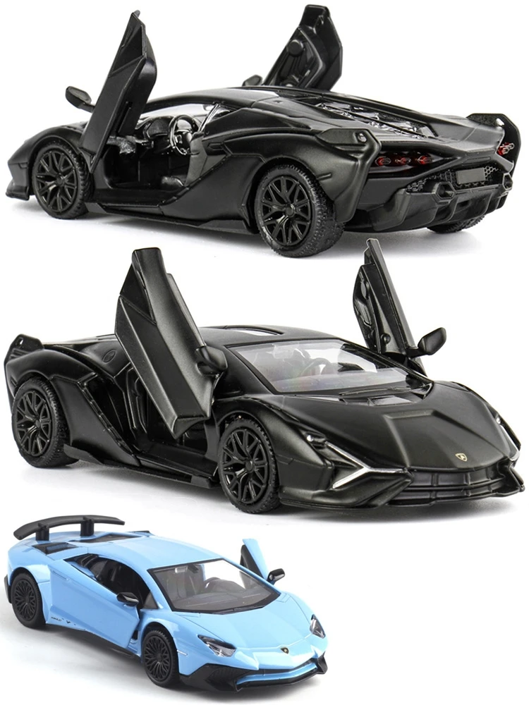 1/36 Lamborghini Gallardo LP570-4 Super Sport Toy Car RMZ City Diecast Metal Miniature Model Pull Back Collection Gift For Boy 6