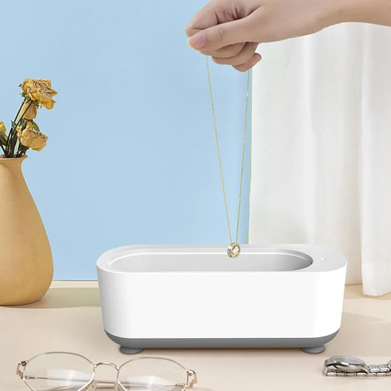 Ultrasonic Cleaning Machine 45000Hz High Frequency Vibration Wash Cleaner Washing Jewelry Glasses Watch Ring Dentures Cleaner 6