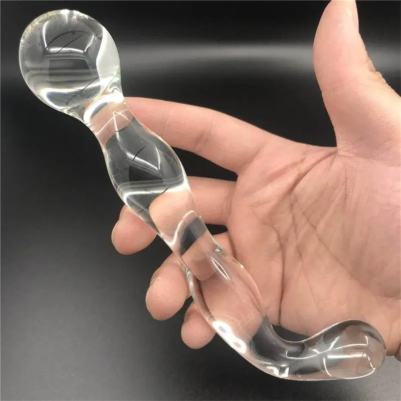 Glass Anal Crystal Dildo Crystal Anal Bead Butt Plug Prostate Massager Female Masturbation_voghion.com
