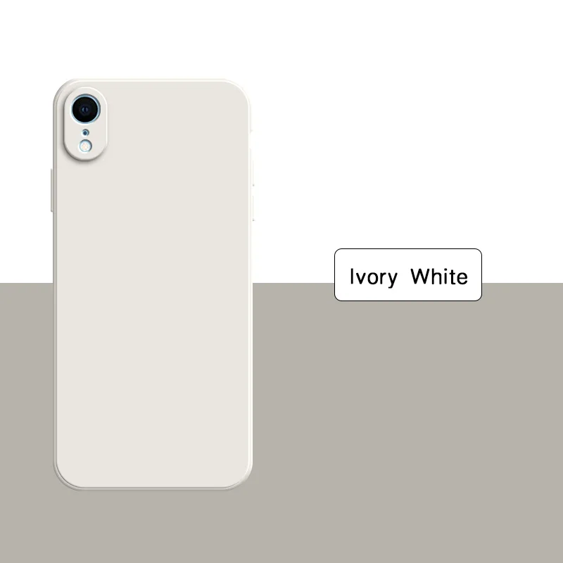 Premium Liquid Silicone Phone Case - Soft Solid Color Back Cover