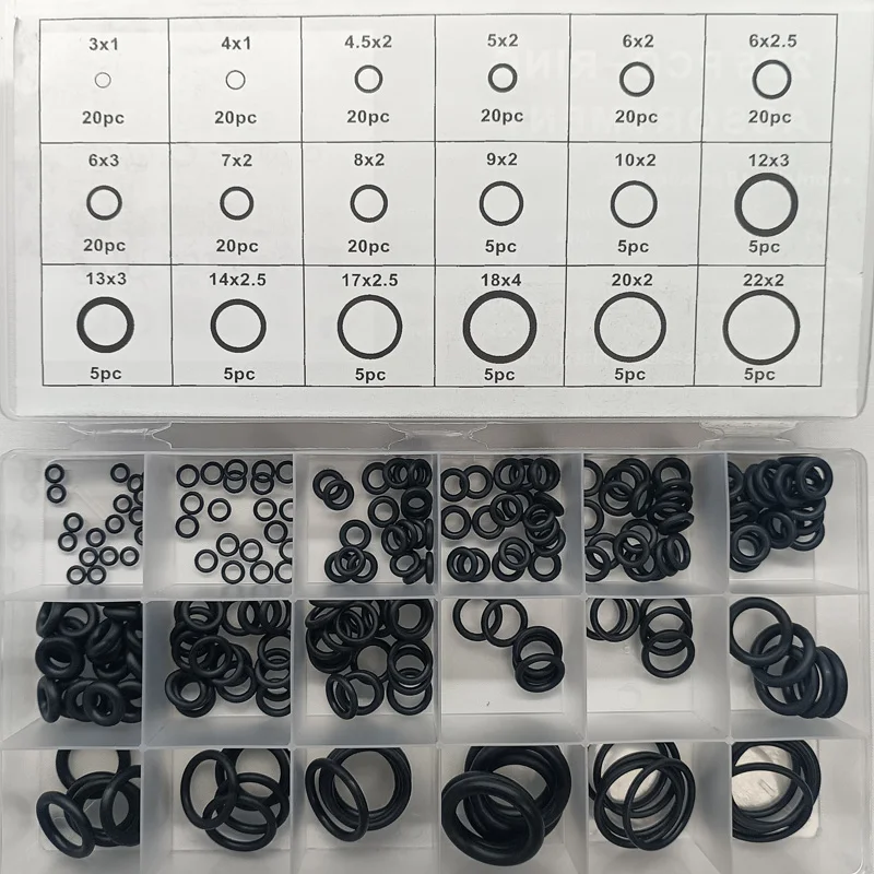 Rubber O Rings Set Gaskets Seal Nitrile Rubber Bands High Pressure Repair Kit Sealing Elastic