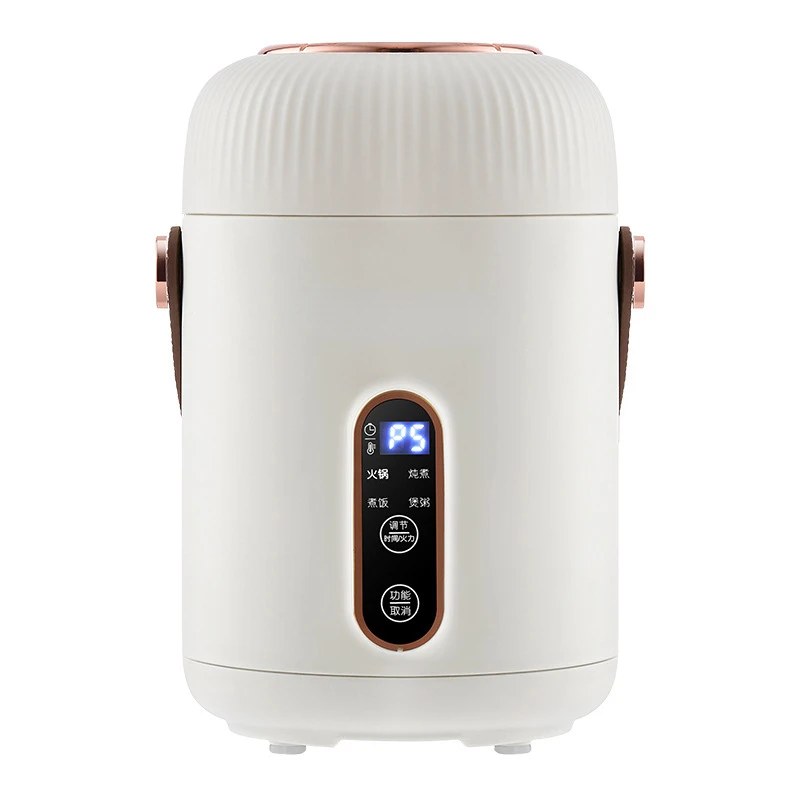 Electric Cooking Pot 220V 900ML Electric Stewing Cup Multi Cooker Portable Slow Cooker Mini Hot Pot Porridge Cooking Machine