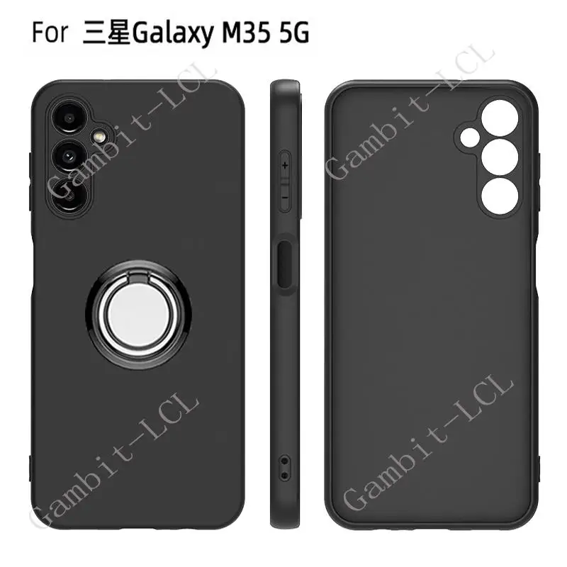 Stylish Back Ring Holder TPU Soft Silicone Phone Case Cover