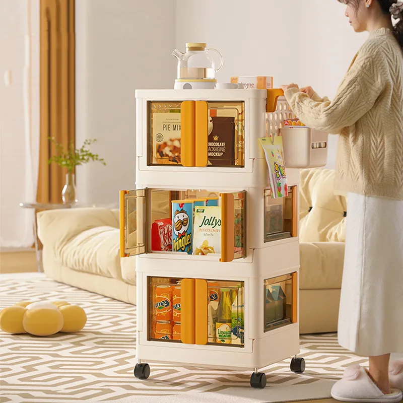 

Nordic Luxury Cart Storage Rack 3 Layers Home Living Room Snack Toy Storge Cabinet Kitchen Condiment Bottle Cutlery Debris Shelf