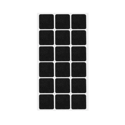 Felt Chair Leg Pads - Self - Adhesive Floor Protector and Anti - Slip Furniture Mat Set - 180pcs(10 Sheet) (Black Square)