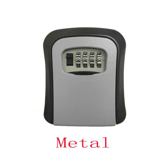 Wall Mount Key Storage Secret Box Organizer 4 Digit Combination Password Security Code Lock No Key Home Key Safe Box 3
