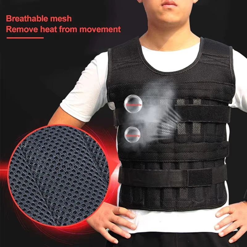 Adjustable 20KG Fitness Weighted Vest for Strength & Endurance Training